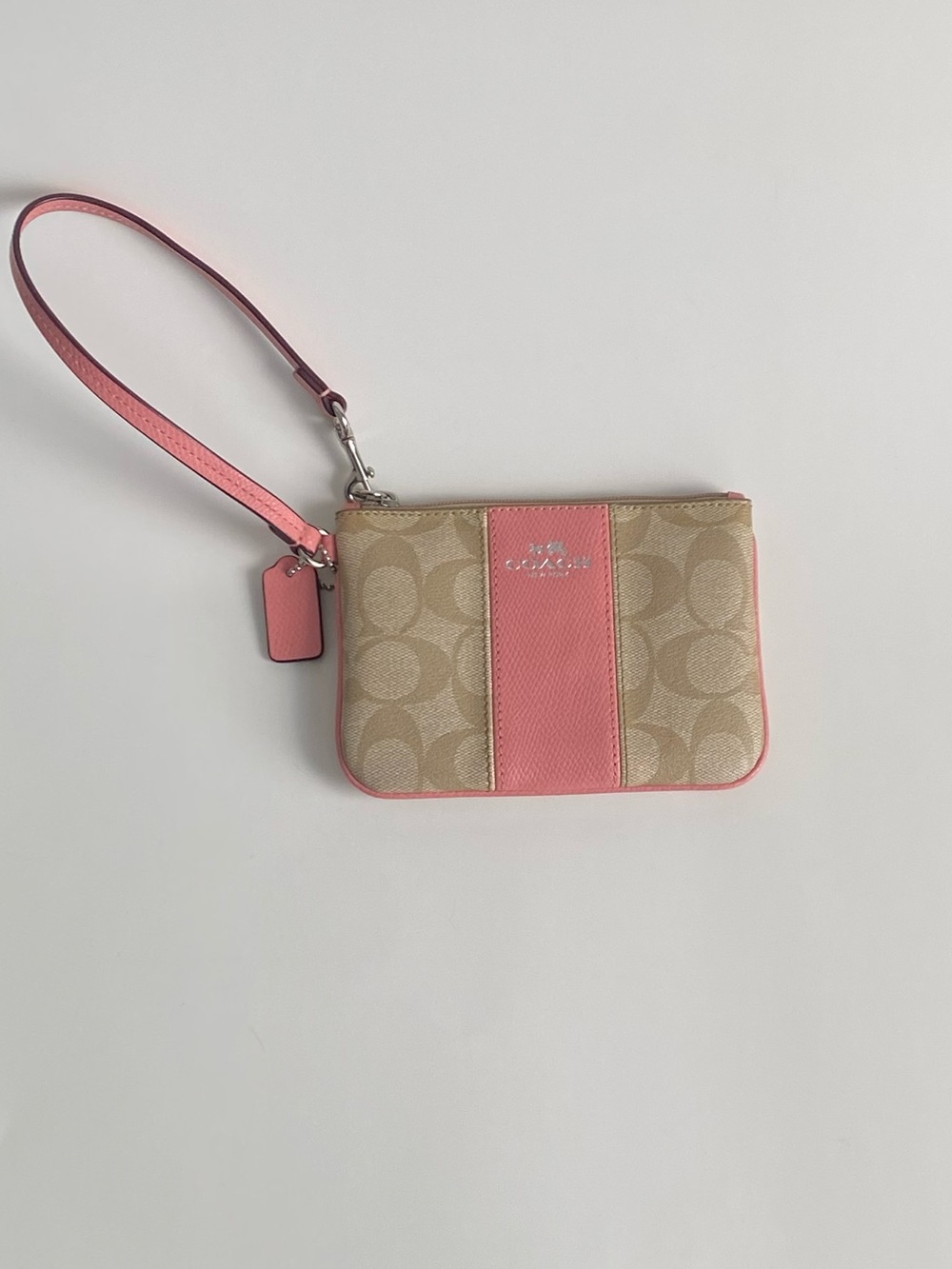 Authentic Coach Monogram Wristlet